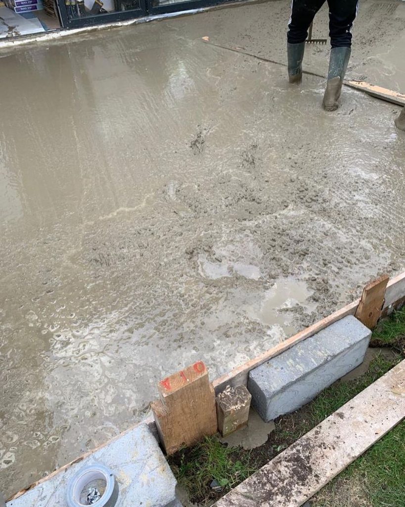 Balcony repairs and back of the house tiling